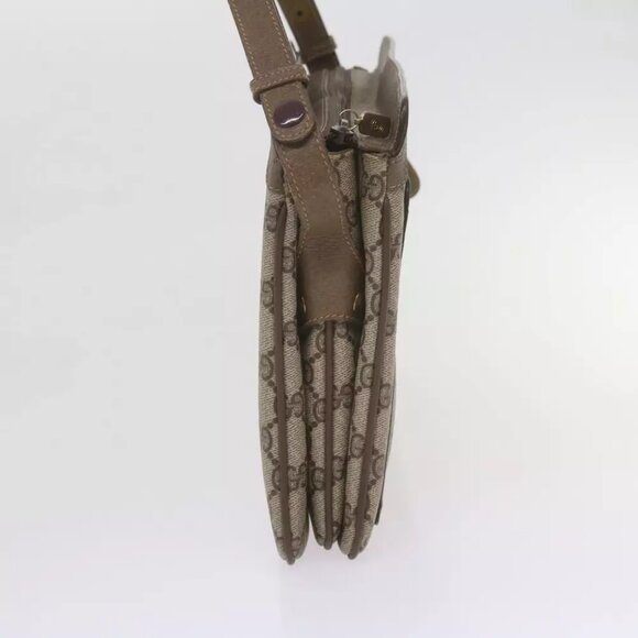 GUCCI GG Supreme Web Sherry Line Shoulder Bag Beige Red - Picture 3 of 7